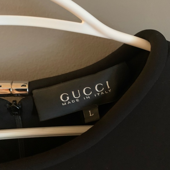 Gucci midi classic Black Dress lbd cocktail dress quiet luxury old money - Picture 4 of 7